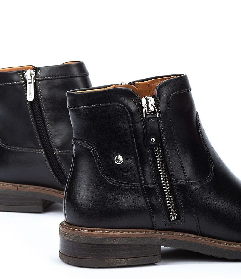 Pikolinos Aldaya Leather Zip Ankle Booties