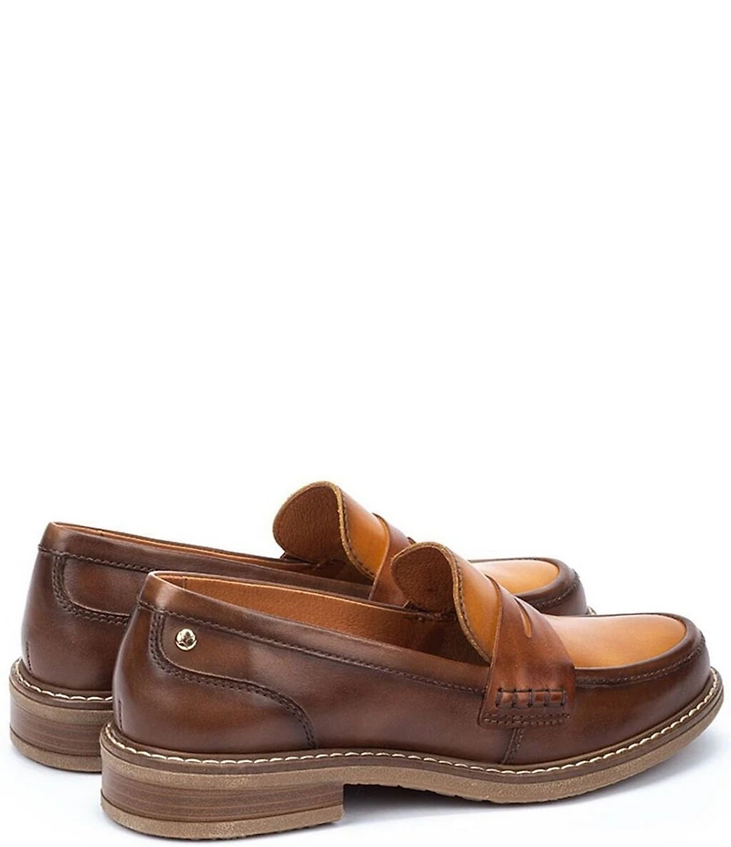 Pikolinos Aldaya W8J Water Resistant Leather Penny Loafers