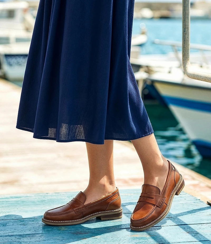 Pikolinos Aldaya W8J Water Resistant Leather Penny Loafers