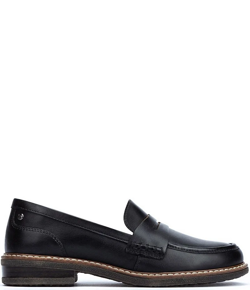 Pikolinos Aldaya W8J Water Resistant Leather Penny Loafers
