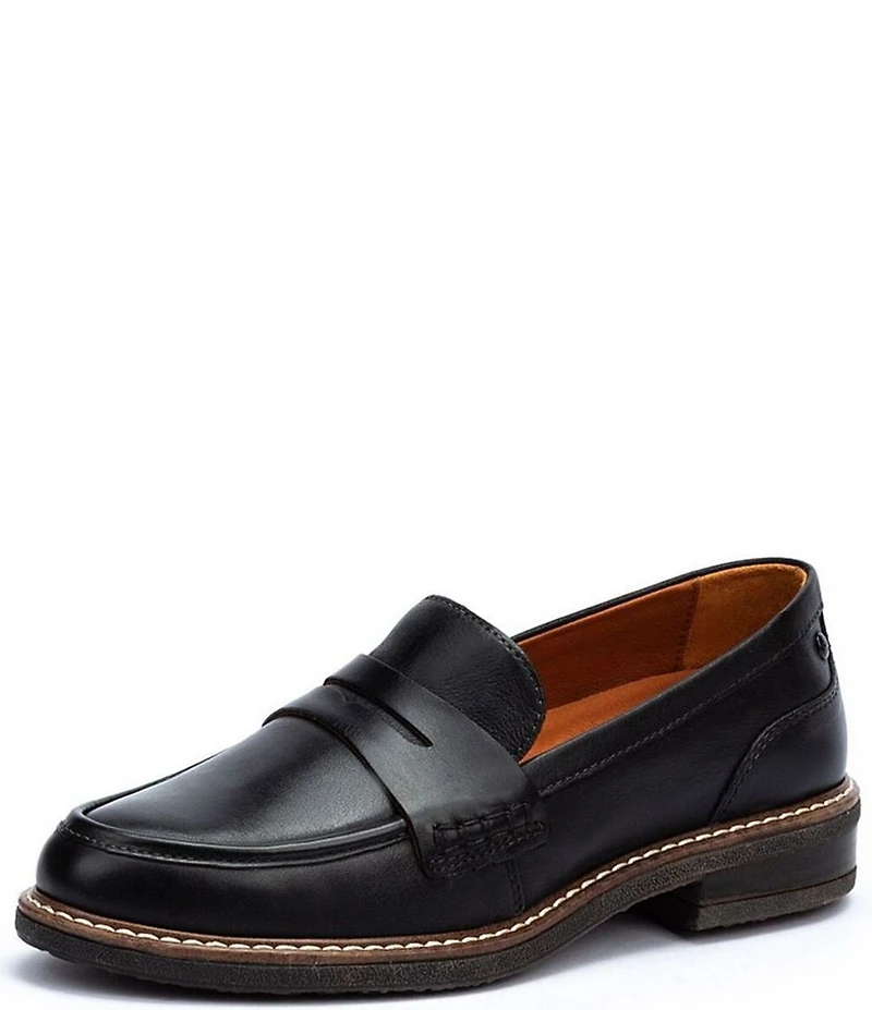 Pikolinos Aldaya W8J Water Resistant Leather Penny Loafers