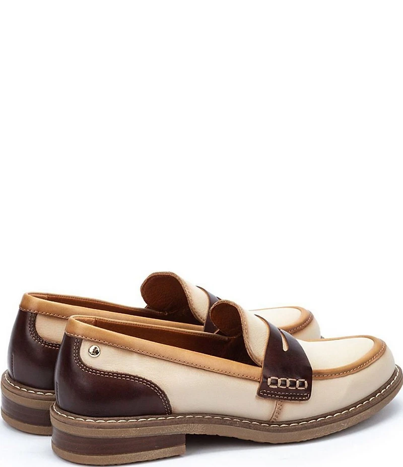 Pikolinos Aldaya W8J Water Resistant Leather Penny Loafers