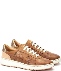 Pikolinos Arenas Floral Perforated Leather Sneakers
