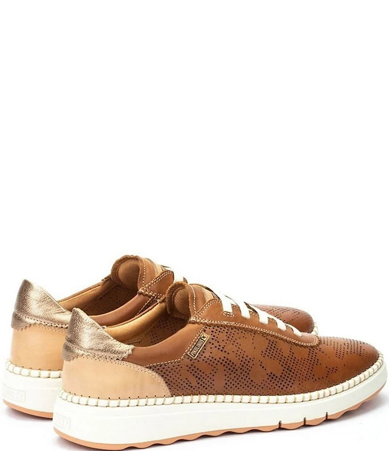 Pikolinos Arenas Floral Perforated Leather Sneakers