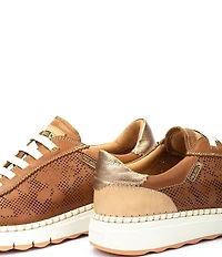 Pikolinos Arenas Floral Perforated Leather Sneakers