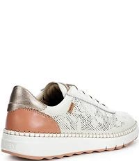 Pikolinos Arenas Floral Perforated Leather Sneakers