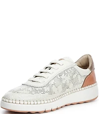 Pikolinos Arenas Floral Perforated Leather Sneakers