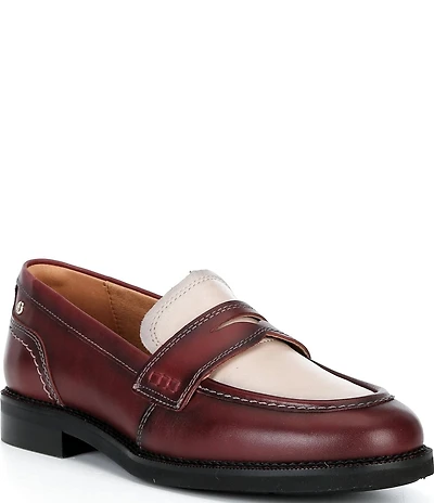 Pikolinos Deva Color Block Leather Loafers