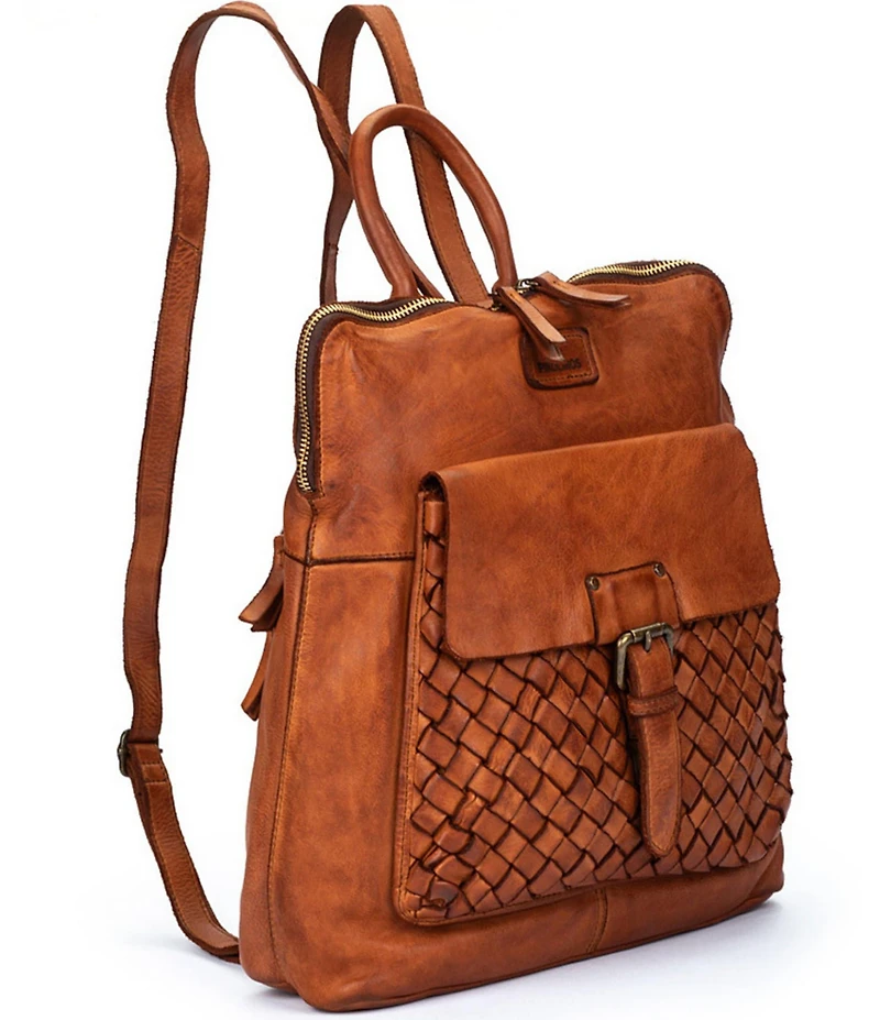 Pikolinos Faura Leather Woven Backpack
