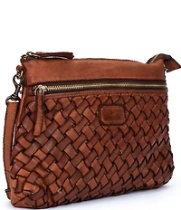 Pikolinos Faura Leather Woven Crossbody Bag