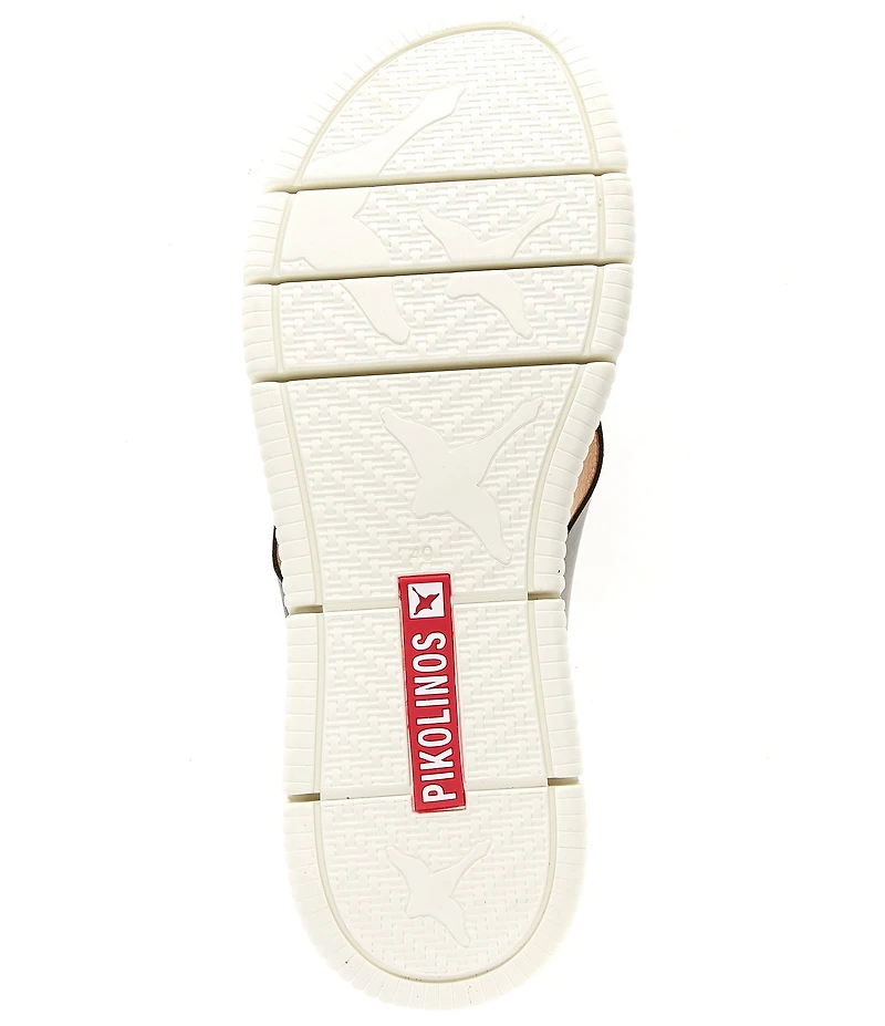 Pikolinos Gomera W0k Leather Cross Strap Platform Wedge Sandals