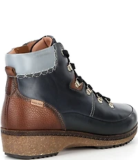 Pikolinos Granada Leather Lace Up Booties