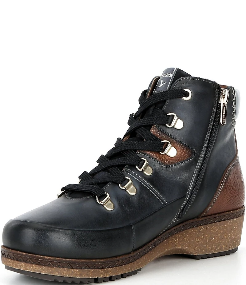 Pikolinos Granada Leather Lace Up Booties