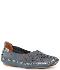 Pikolinos Jerez 578 Floral Perforated Leathern Moccasin Loafers