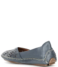 Pikolinos Jerez 578 Floral Perforated Leathern Moccasin Loafers