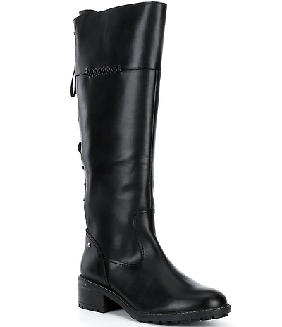 Pikolinos Medina Leather Tall Lace Back Boots