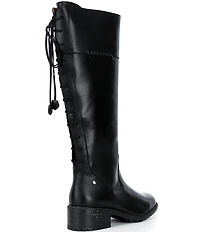 Pikolinos Medina Leather Tall Lace Back Boots