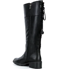 Pikolinos Medina Leather Tall Lace Back Boots