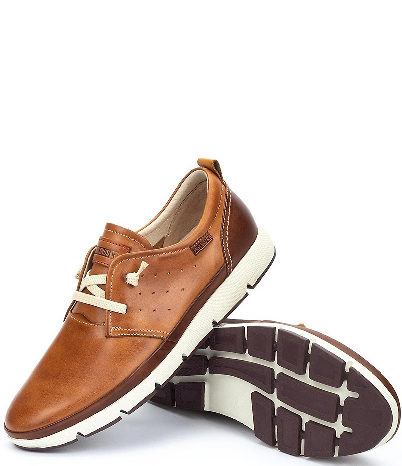 Pikolinos Men's Fuencarral Leather Perforated Detail Oxfords