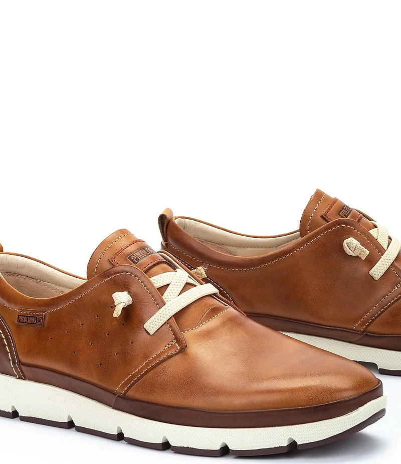 Pikolinos Men's Fuencarral Leather Perforated Detail Oxfords