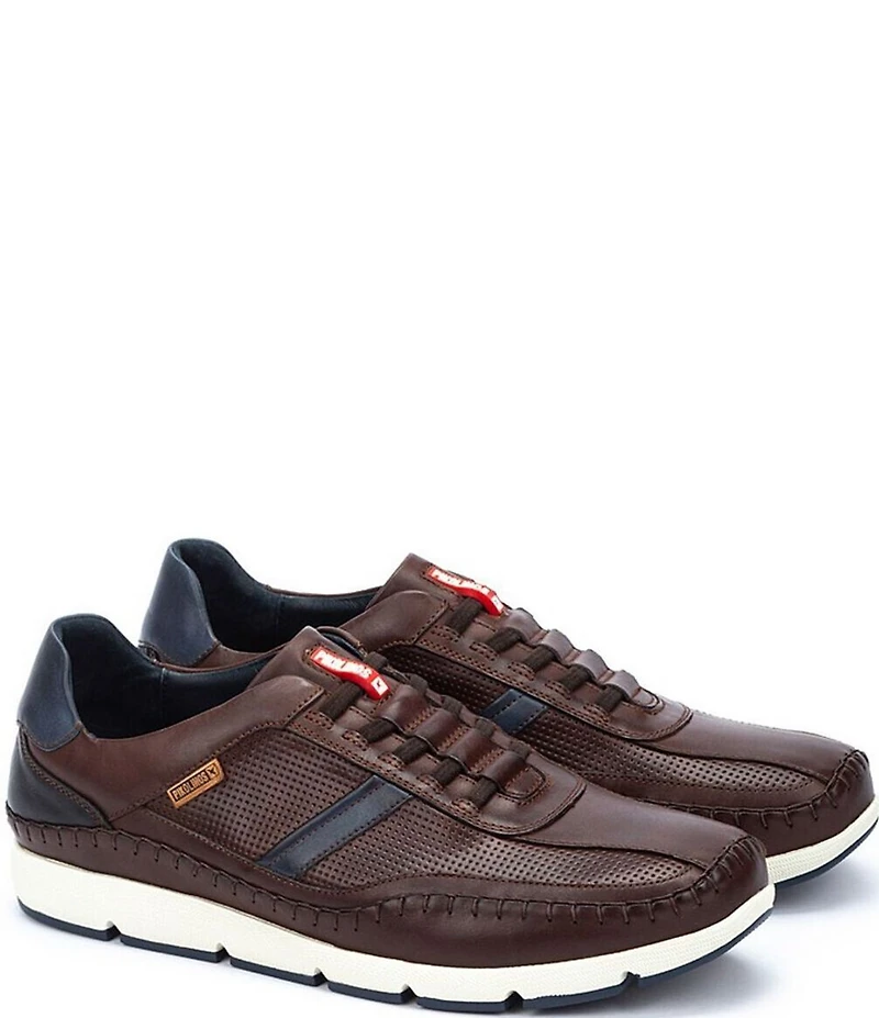 Pikolinos Men's Fuencarral Perforated Leather Sneakers