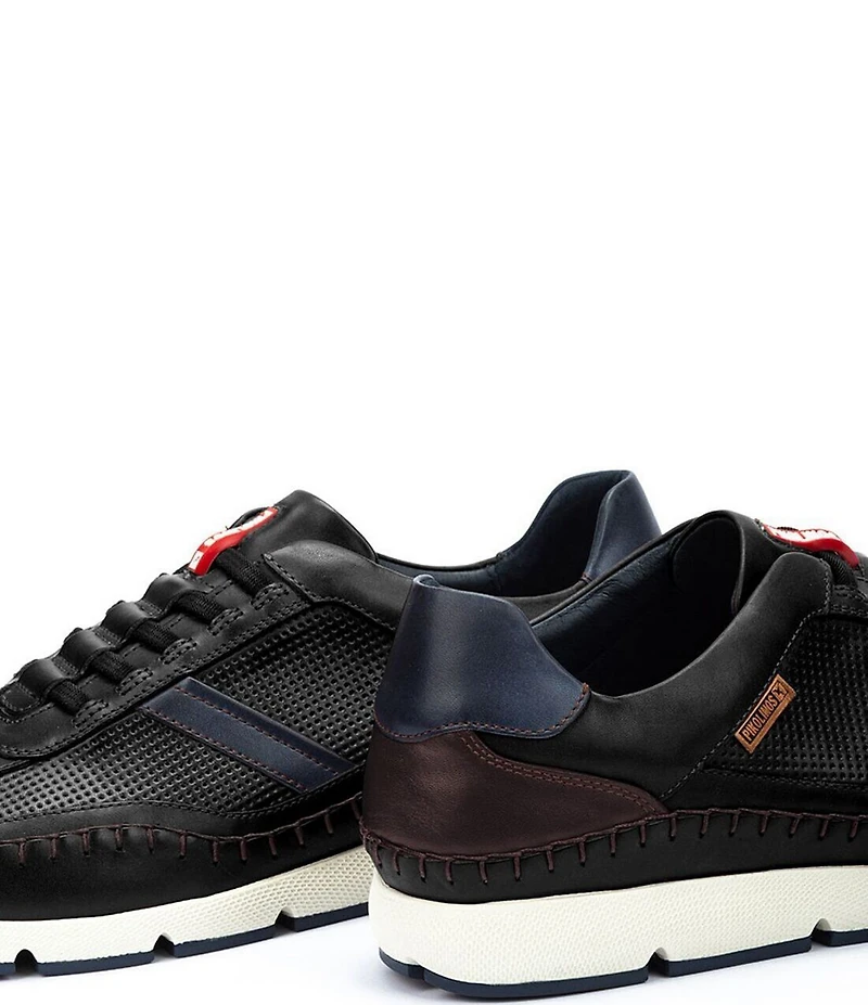 Pikolinos Men's Fuencarral Perforated Leather Sneakers