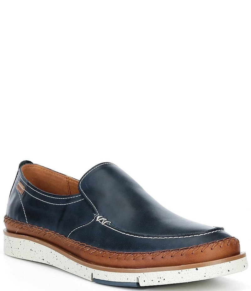 Pikolinos Men's San Juan Calfskin Leather Slip On Moccasins