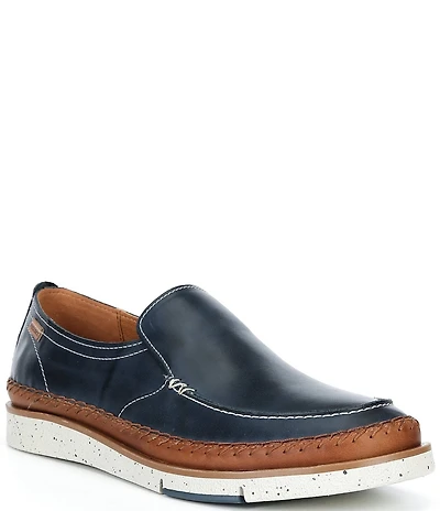Pikolinos Men's San Juan Calfskin Leather Slip On Moccasins