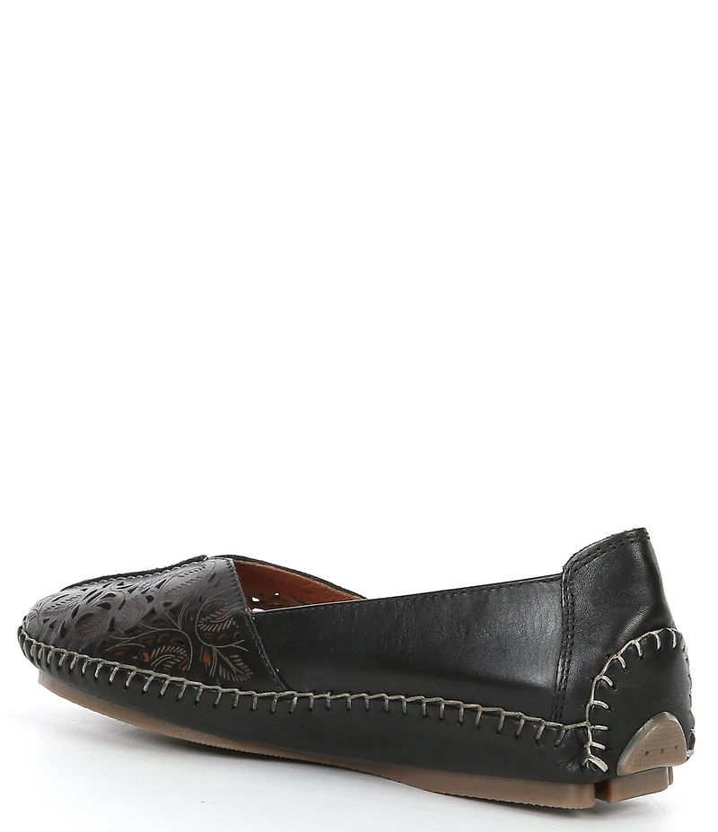 Pikolinos New Jerez Perforated Leather Slip On Moccasin Loafers