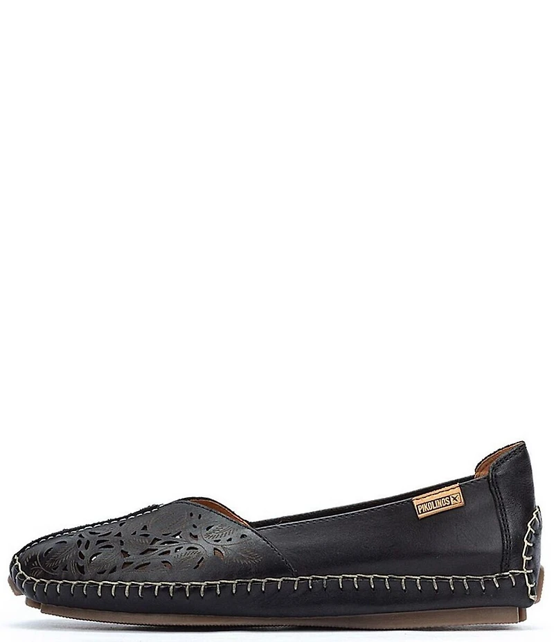 Pikolinos New Jerez Perforated Leather Slip On Moccasin Loafers