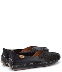 Pikolinos New Jerez Perforated Leather Slip On Moccasin Loafers