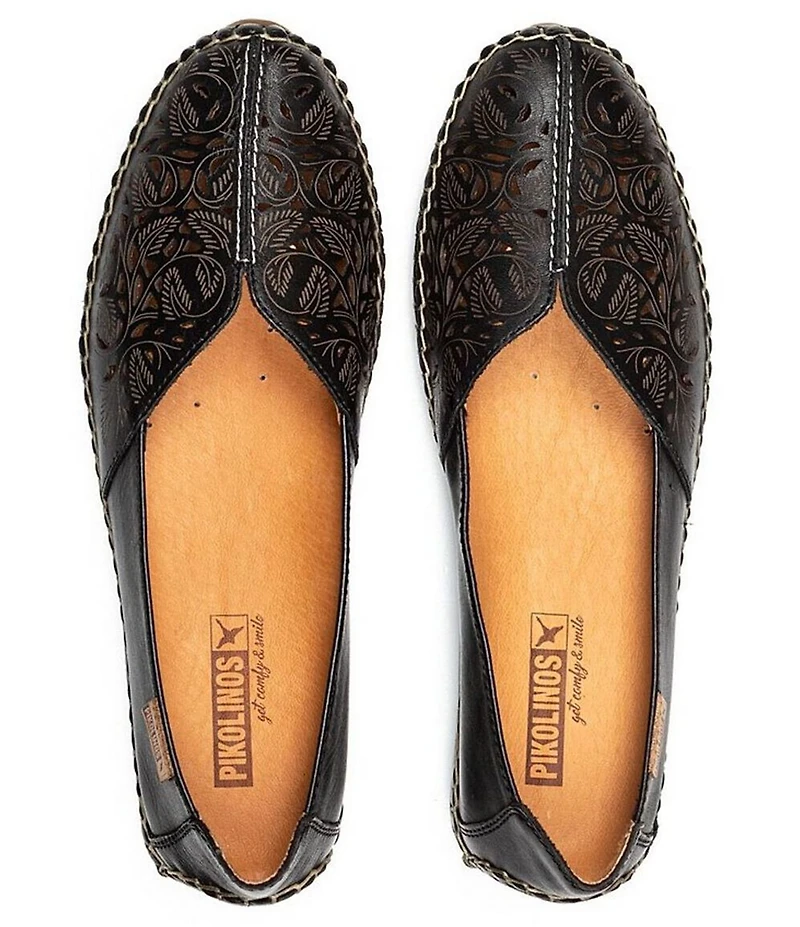 Pikolinos New Jerez Perforated Leather Slip On Moccasin Loafers