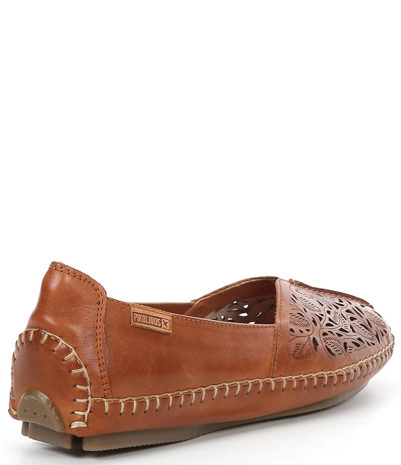 Pikolinos New Jerez Perforated Leather Slip On Moccasin Loafers