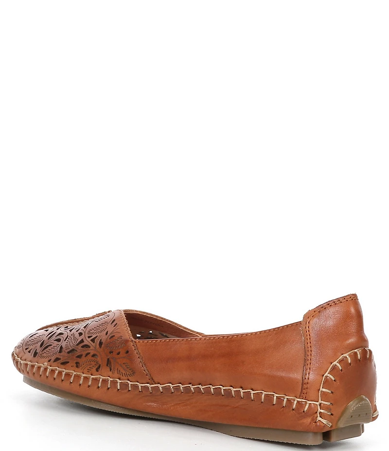 Pikolinos New Jerez Perforated Leather Slip On Moccasin Loafers