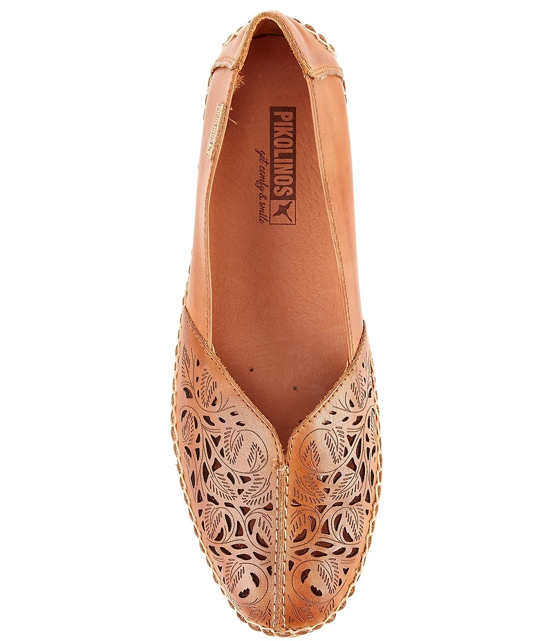 Pikolinos New Jerez Perforated Leather Slip On Moccasin Loafers