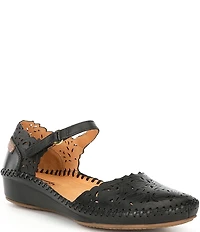 Pikolinos Puerto Vallarta Perforated Leather Mary Jane Flats