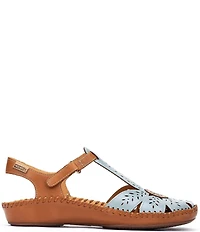 Pikolinos P Vallarta Perforated Leather T-Strap Sandals
