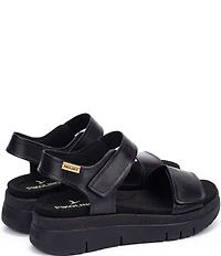 Pikolinos Palma Leather Platform Wedge Sandals