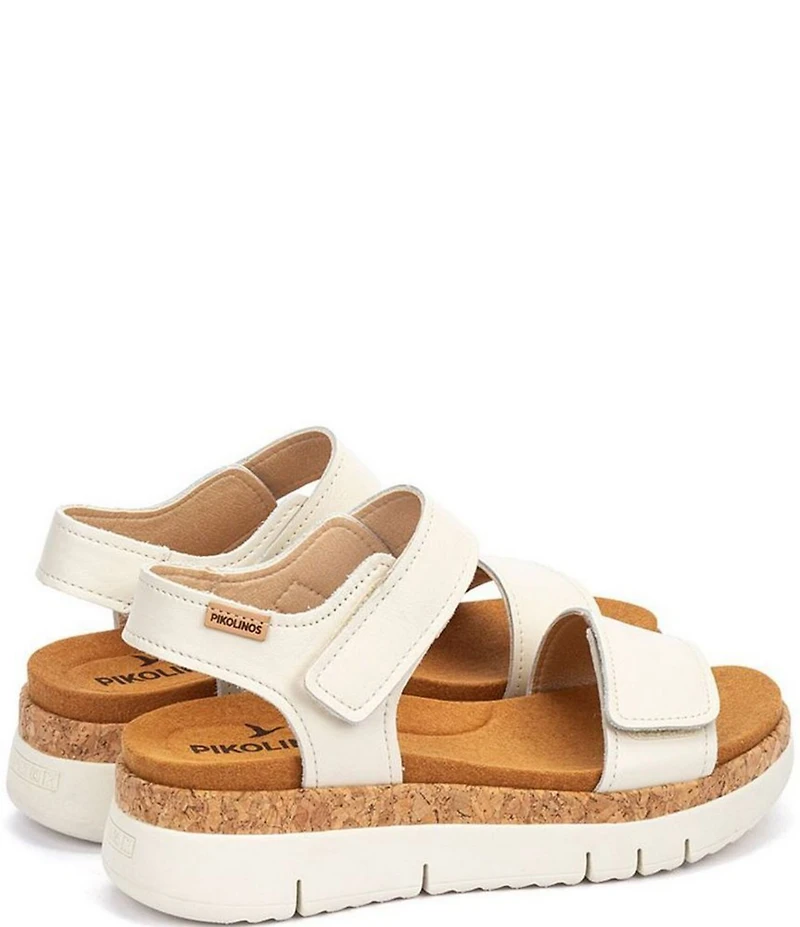 Pikolinos Palma Leather Platform Wedge Sandals