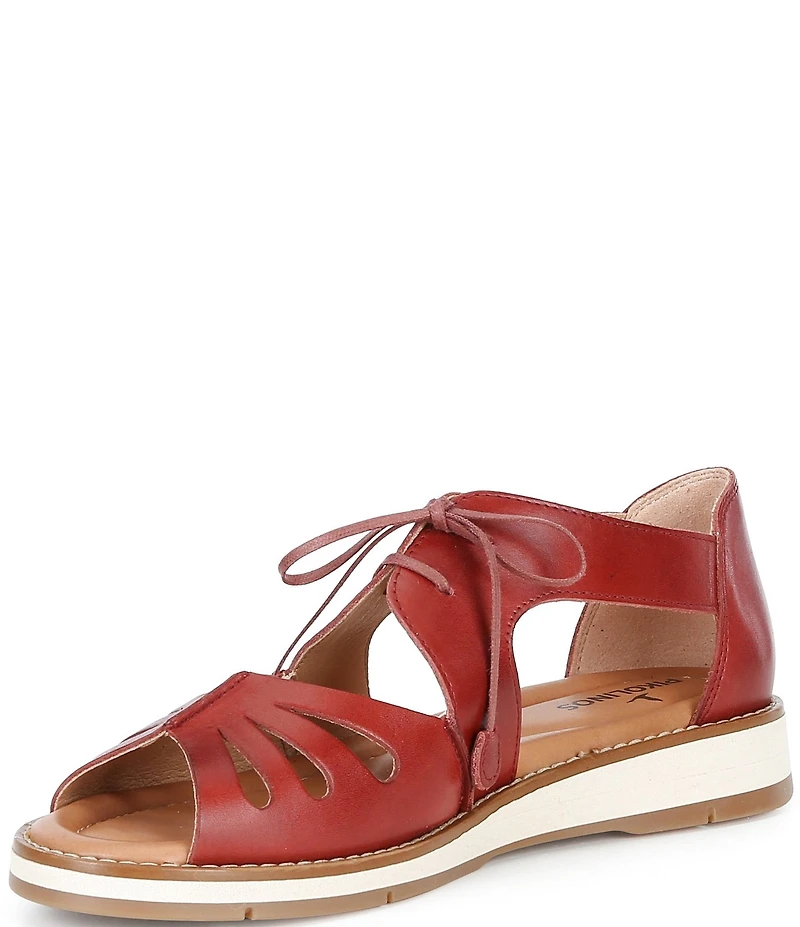 Pikolinos Roquetas Leather Lace Up Sandals