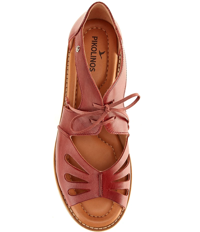 Pikolinos Roquetas Leather Lace Up Sandals