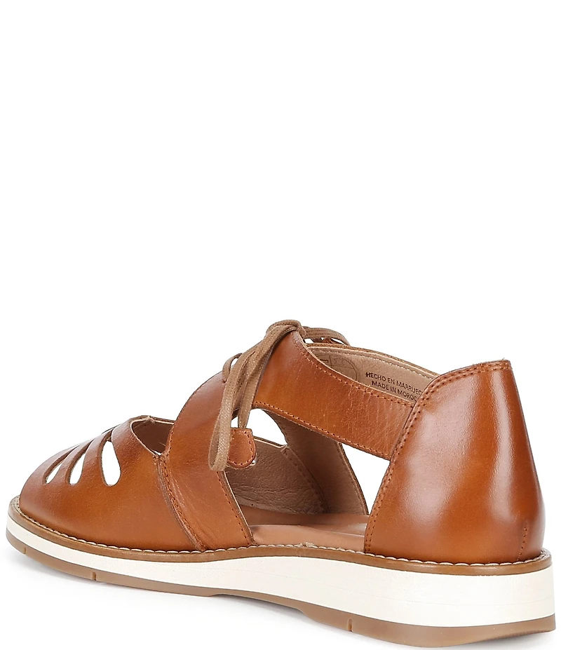 Pikolinos Roquetas Leather Lace Up Sandals