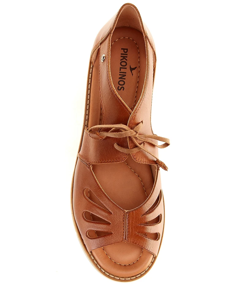 Pikolinos Roquetas Leather Lace Up Sandals