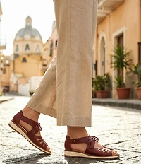 Pikolinos Roquetas Leather Lace Up Sandals