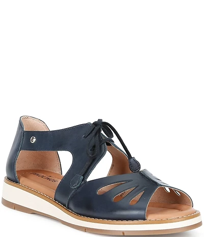 Pikolinos Roquetas Leather Lace Up Sandals