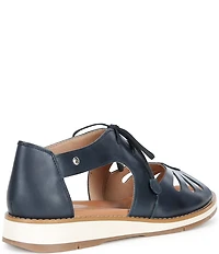 Pikolinos Roquetas Leather Lace Up Sandals
