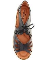 Pikolinos Roquetas Leather Lace Up Sandals