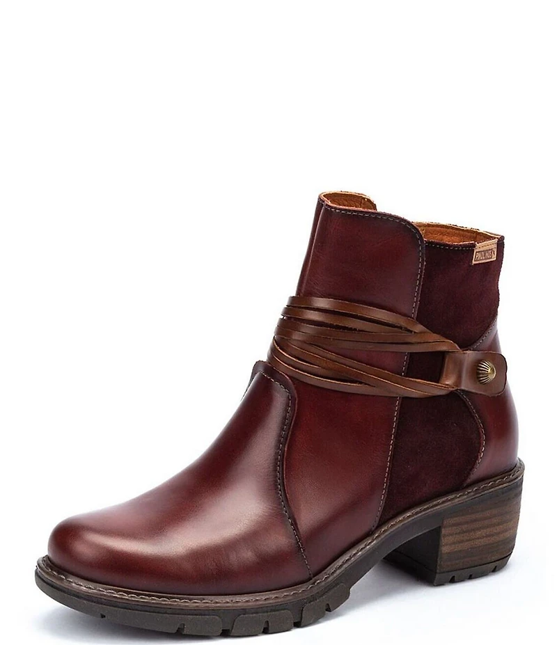 Pikolinos San Sebastian Leather Strappy Ankle Boots