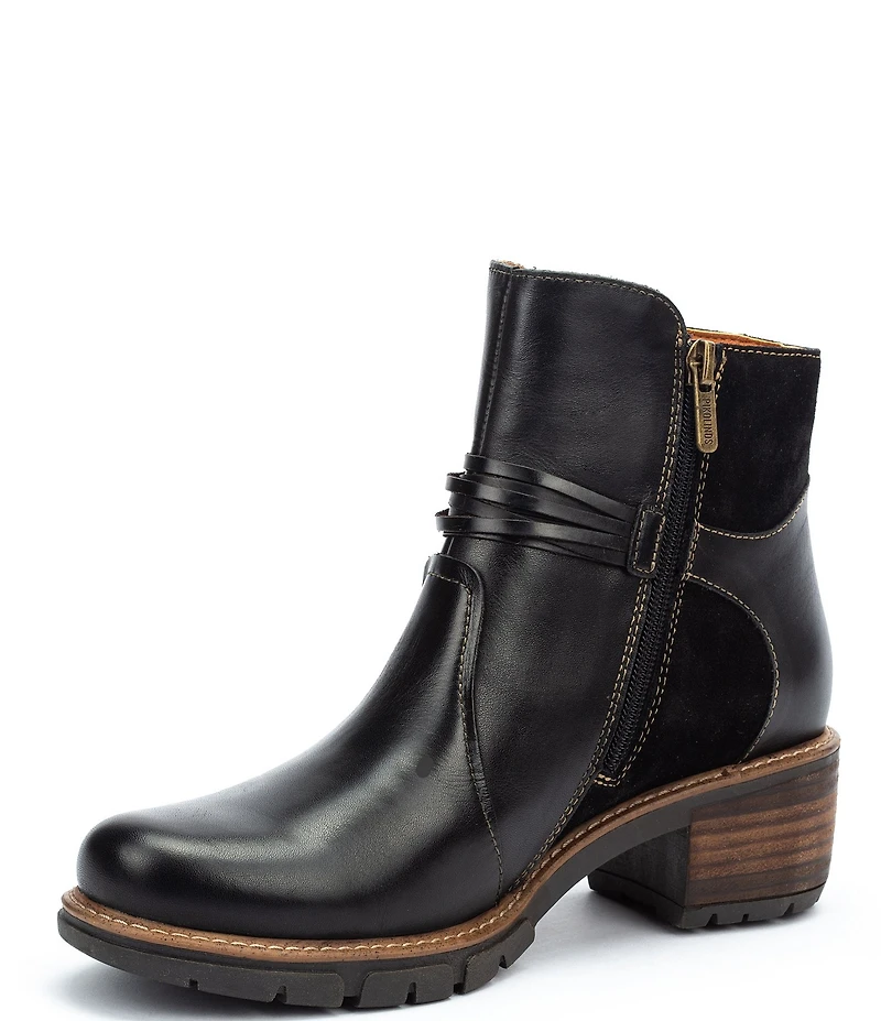 Pikolinos San Sebastian Leather Strappy Ankle Boots