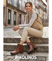 Pikolinos San Sebastian Leather Strappy Ankle Boots